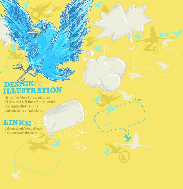 Colorful Twitter Background