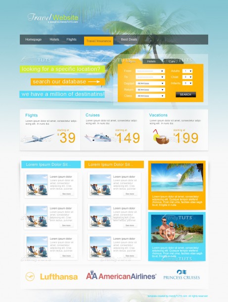 Travel Website Design