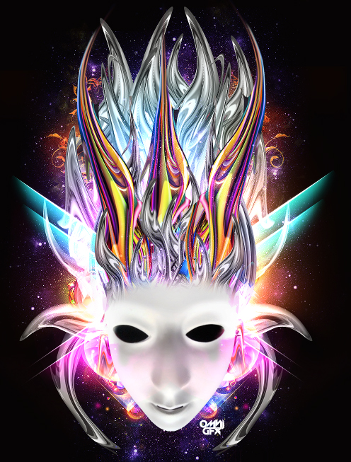 Colorful Glowing Mask